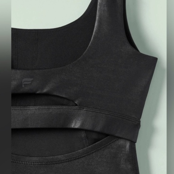 Fabletics Khloe Motion365+ Shine Jumpsuit Black, SMALL, worn once - Picture 3 of 6